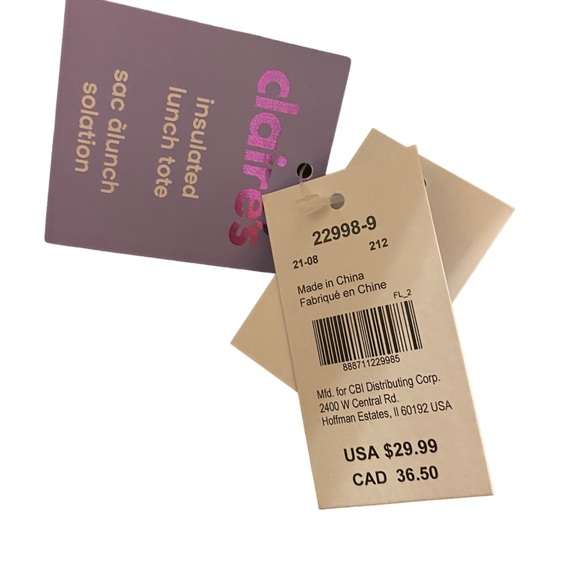 Insulated Lunch Tote NWT - Picture 5 of 6